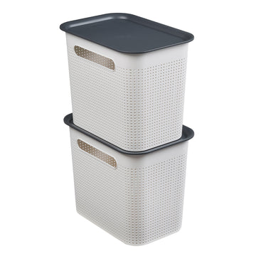 Coffrets avec couvercle 7 l, 2 pièces BRISEN
